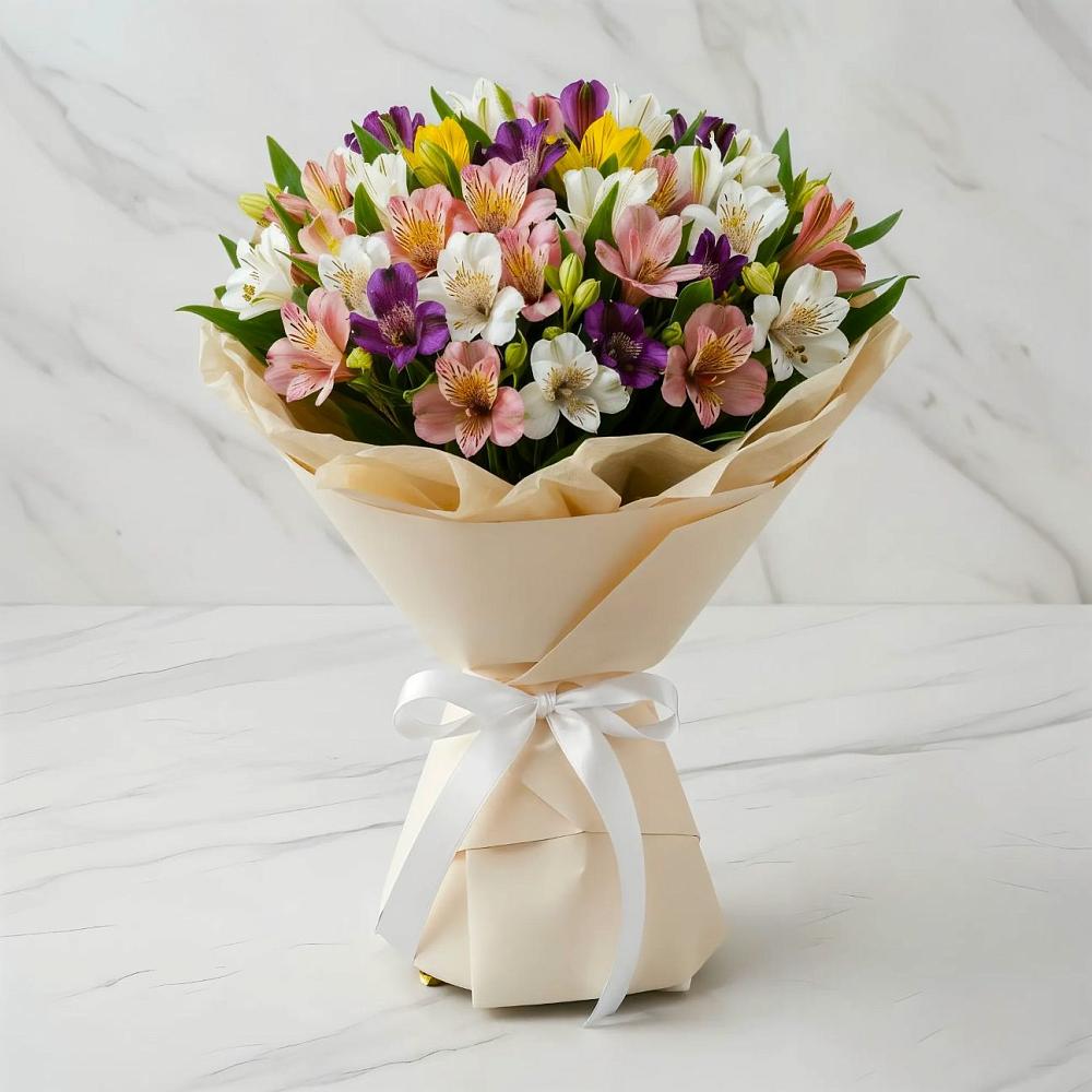 Букет цветов из: Альстромерии в Козельске