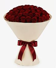 Букет 101 Бордовая роза Блэк Бакарра в Козельске