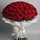 Букет 101 Красная роза Блэк Мэджик в Козельске
