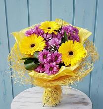 Букет цветов из:  Хризантемы и Герберы в Козельске