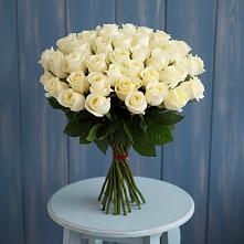 Букет 51 Белая роза Эдлесс Лав #REPLACE_PRED# Козельске