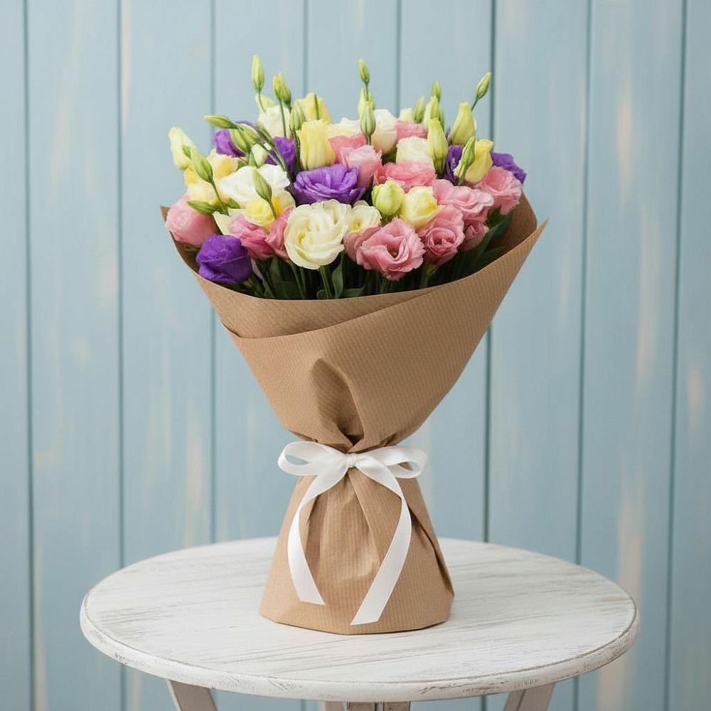 Букет цветов из: Лизиантусы в Козельске