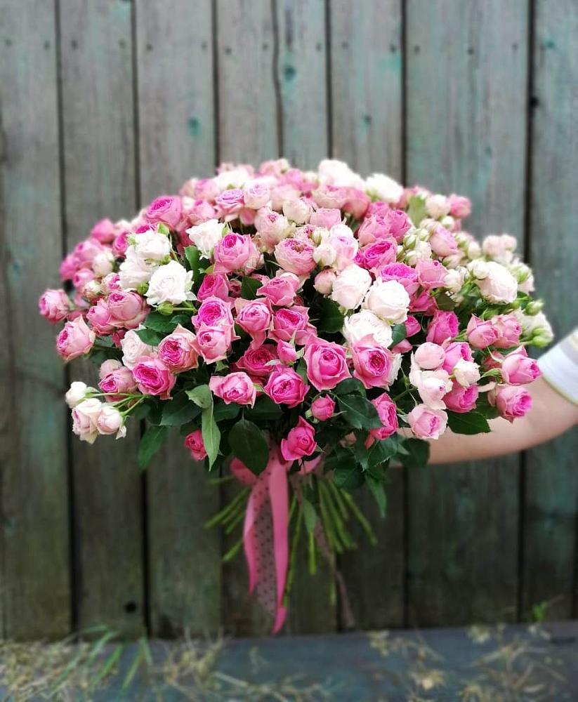 Букет Розовые кустовые розы Натали и Лав Лидия в Козельске