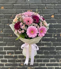 Букет цветов из:  Герберы и Хризантемы #REPLACE_PRED# Козельске