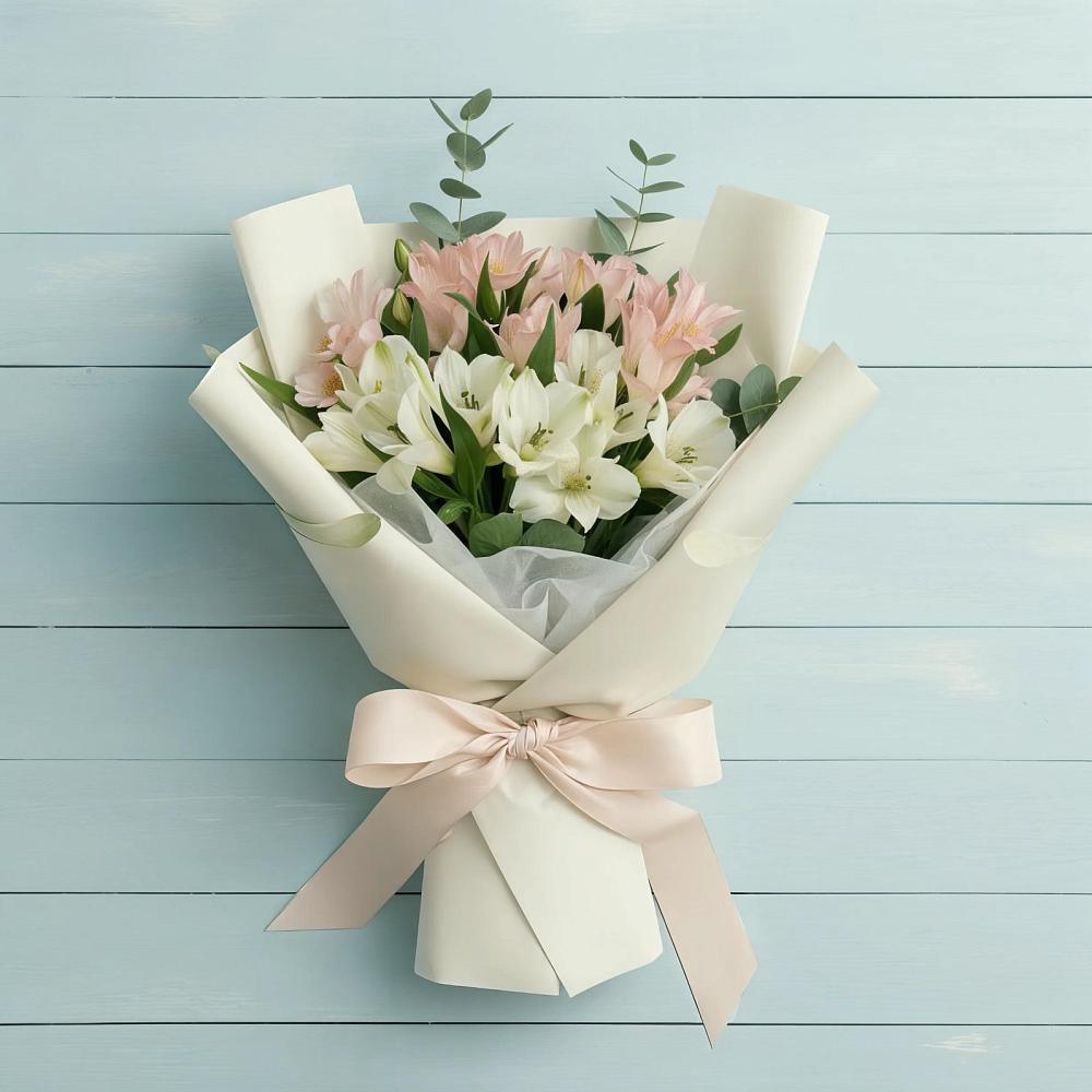 Букет цветов из: Альстромерии в Козельске