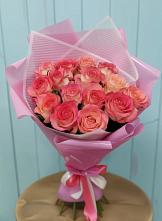Букет 15 Розовых роз Равель в Козельске