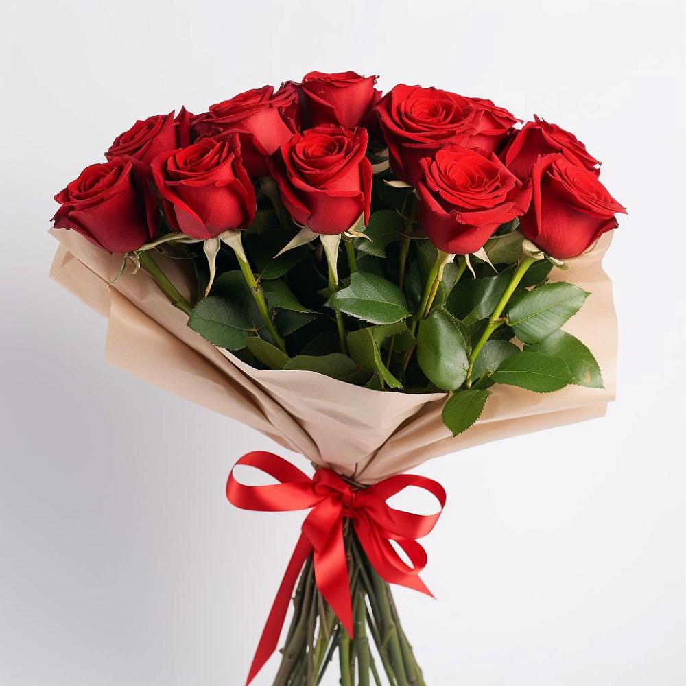 Букет 11 Красных роз Эдлесс Лав в Козельске