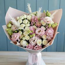 Букет цветов из:  Альстромерии и Розы #REPLACE_PRED# Козельске