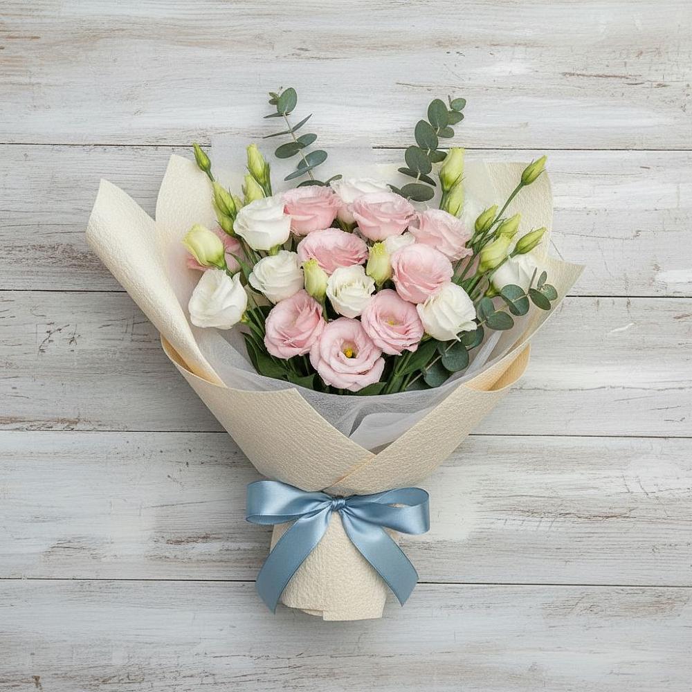 Букет цветов из: Лизиантусы в Козельске